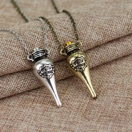 Free shipping Movie Jewellery Harry Felix Felicis Magic Potion Bottle Pendant Necklace Lucky Potion Necklace WA1694