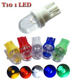 20PCS T10 White Blue Red Green Yellow LED Light 194 501 W5W Lamp Side Auto Wedge LED Bulb Car Bulbs parking Reading Dome Trunk