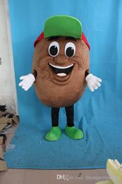 High quality Customised Vivid Mr. Coffee Beans Mascot Costume Coffee Bean Mascotte Mascota Adult Party Outfit Free Shipping