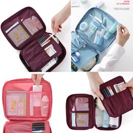 New Fashionable Travel Makeup Brush Set Tools Make-up Waterproof Toiletry Kit Outdoor Sport Vacation Bag Stuff Sacks Case Oxford Packs
