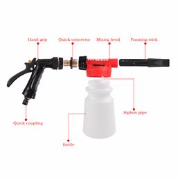 Whole- Car Washer High Pressure Snow Foamer Water Gun Profession Car Cleaning Foam Gun Washing Foamaster Gun Water Soap Shampo2401