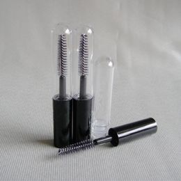 4ml mascara tube ,transparent body + shiny black top cosmetic cotainer, mascara container ,make up empty tube ,plastic bottle F2017555