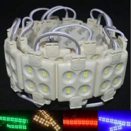 SMD5630 SMD5050 4Leds Led Modules DC12V Waterproof IP65 White Square Module Injection Molding For Backlighting