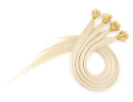 Pure Remy Human Hair Extension Keratine Pre-bonded Blonde Colour 0.5g/Strand 200g/pack Flat Tip Hair