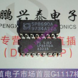 SP8690A . SP8690B , dual in-line 16 pin dip Ceramic package . Electronic Component / SP8690 , CDIP16 /IC