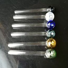 Multi - Colour straight burner glass bongs accessories , Glass Smoking Pipes Colourful mini multi-colors Hand Pipes Best Spoon glass Pipes