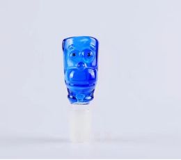 Blue glass adapter , Wholesale Glass bongs Oil Burner Glass Pipes Waters Pipe Oil Rigs Smoking Free Shipping