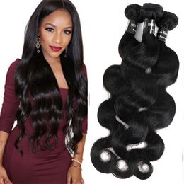 Peruvian Human Hair Weaves Virgin Hair Bundles Wefts Body Wave Wavy Unprocessed Brazilian Indian Malaysian Mongolian Cheap Hair Extensions