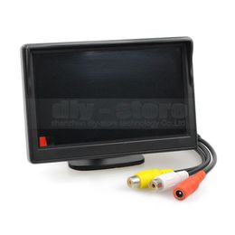 DIYKIT Monitor per auto da 5 pollici impermeabile retromarcia LED visione notturna colore telecamera per retromarcia per sistema di assistenza al parcheggio285W