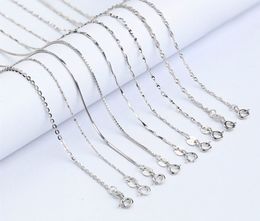 Оптовая 40 см стерлингового серебра 925 ожерелья тонкий тонкий змея цепи ожерелье женщины тела цепи дети девушки ювелирные изделия