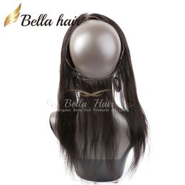 360 lace band frontal closures grade 8a brazilian virgin hair silky straight lace frontal 132 bella