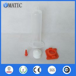 VMATIC Electronic Component Plastic 1800 Sets 5cc 5ml Clear Air Pneumatic Glue Syringe Sets with barrel/piston/tip cap