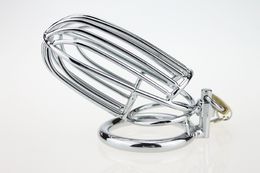 Male Stainless Steel Craft Chastity Cage Cock Rings To Chose Erotic Metal Fetish Penis Bondage SM Sex Toys
