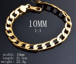 2017 FASHION CLASSIC MEN WOMAN PLATED 18K GOLD COUPLE BRACELET BRACELET 6MM 8MM 10MM *8 INCHES FIGARO BRACELET 10PCS/LOT