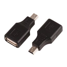 ZJT34 High Quality USB OTG Adapter Connector 5pin Mini USB Male to USB-A Female F/M Changer Adapter USB Converter Adapter