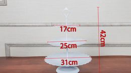Gold Iron metal cake stand set 7pieces wedding cupcake tray plate birthday party cake decoration tools bakeware dinnerware