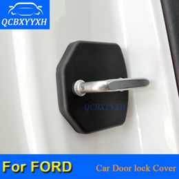4Pcs/lot ABS Car Door Lock Protective Covers For Ford Focus Mondeo Kuga Edge Fiesta Everest Ecosport 2004-2018 Car-Styling QCBXYYXH