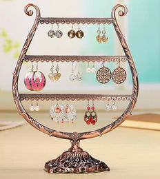 earring display Jewellery display shelf earring holder Jewellery Organiser iron earrings display stand frame 58 holes size: 23.5*29 cm 1pc/lot