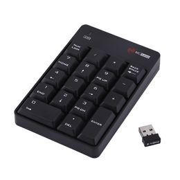 Freeshipping 2.4GHz Wireless USB Numeric Keypad Numpad Number 18 keys Pad For Laptop PC New