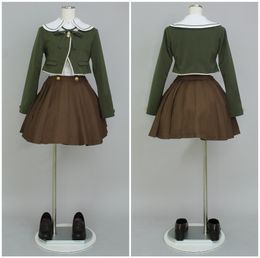 Dangan Ronpa Fujisaki Chihiro uniform womens cosplay Costumes halloween cosumes