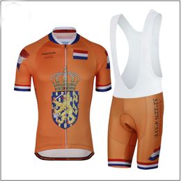 2024 Men Summmer Netherlands National Team Cycling Jersey Set Triathlon Mountain Bike Clothes Maillot Ciclismo Ropa Size XXS-6XL N8