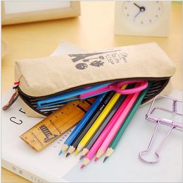 Cute Cartoon Kawaii Pencil Case Large Pencil Bag for Kids School student Supplies Material Korean Stationery pouch pencil pen bags