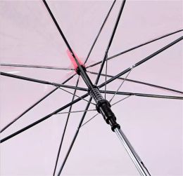150PCS Fedex DHL Free shipping Transparent Umbrellas Clear PVC Umbrellas Long Handle Umbrella Rainproof 6 Colours