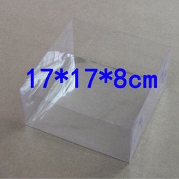 17*17*8cm Transparent Clear PVC Boxes Favours For Candy Box Plastic Rectangle Boxes Gift Package ZA4520