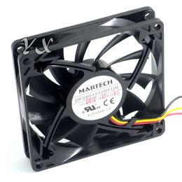 New and Original DF0801512RFUN 8cm 8015 12V 0.34A 2000 switch chassis / CPU fan Slim for MARTECH 80*80*15mm