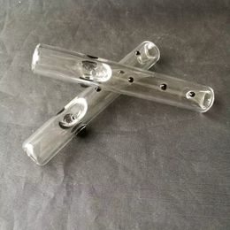 New Arrival short glass pipe cheaper pipe Handle smoking pipe glass bong for dry herb in stock