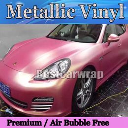 Pink & gold shift matte metallic Vinyl Wrap Film With Air Bubble Free Car wrap covering Skin SIZE 1.52*20M/Roll 5X67FT