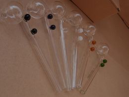 Hot selling Glass oil burner pipe clear glass tube glass pipe oil nail in stock free shipping GA4