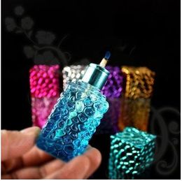 Glass alcohol lamp colorful alcohol lamp, hookah accessories, glass bongs, glass water pipe, smoking, color style random delivery