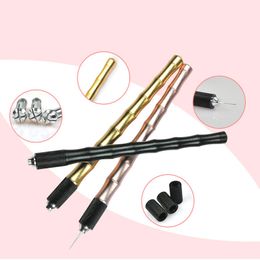 New Manual Tattoo Pen Needles Blades Holder Permanent Makeup Eyebrow Lip Body Make Up Bamboo Style Handle Cross Tip Pencil 2017