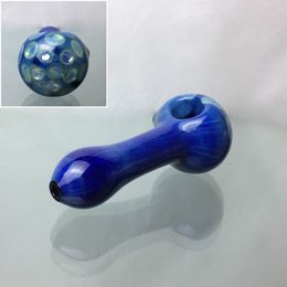 smoking glass pipes heady spoon smoking pipes 4.3" inch Glass Herb Pipe Honeycomb Coloured Tobacco for dry herb