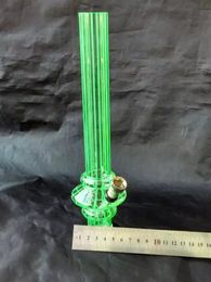 Green vertical stripes acrylic bongs accessories , Water Pipes Glass Bongs Hooakahs Two Functions For Oil Rigs Glass Bongs