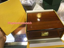 Top Grade Partihandel Gift Luxury Wood Watch Boxes med PU PU Kudde Klocka Förpackning