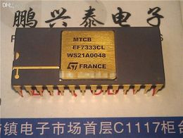 EF7333CL . Gold surface dual in-line 28 pin dip ceramic package . Electronic fitting , EF7333 / AUCDIP28 / IC