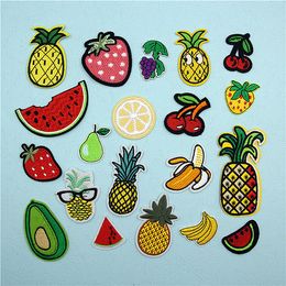 Shirt Jerseys T-Shirt Bag Fruit Patches Figure Decoration Fabric with Glue Ironing Fastness Different Style Factory Price Fast Shipping