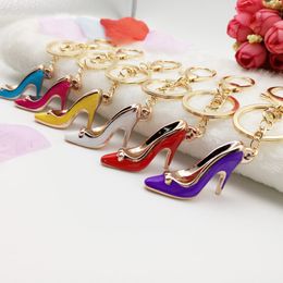 Advertising activity promotion small gift wholesale Mini High Heel Shoe key buckle hanging simulation small shoe decoration