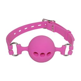 3 Size Full Silicone Open Mouth Ball Gag in Adult Game Bondage Restraints Sex Products BDSM Erotic Toy Couple Sex Toys