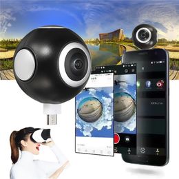 Pano Live I Mini 360 Video Panoramic Camera VR Camera Portable Pocket Camera Dual Lens for Type-C/Micro USB Android Phones