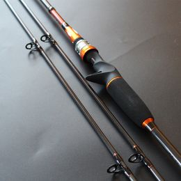 2 Tips 4-12lb Test M/MH Action 2.1M Carbon Casting Spinning Lure Fishing Rod