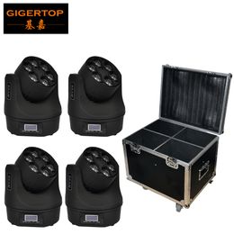 mini bee eye moving head Canada - Flightcase 4XLot Small Bee-Eye Led Moving Head Light 6*15W O-S-R-A-M RGBW 4IN1 Color Mixing Mini Led Moving Beam Light TIPTOP