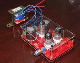 Freeshipping Pre-amp Tube Amplifier Headphone Kit 6N3 with Rectifier Board&Transformer for DIY