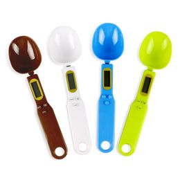 500g/0.1g LCD Digital Spoon Kitchen Food Measuring Gramme Lab Scale Balance Tool