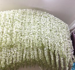 -Große Gatsby Home Party Garden Blume Decoation Elegante künstliche Seidenblume Wisteria Vine Hochzeit Dekorationen mehr Menge schöner