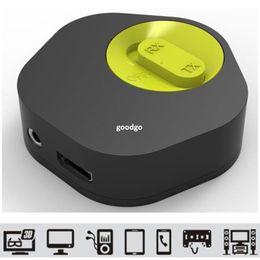 Freeshippig Durable Bluetooth 4.1 Music Transmitter or Receiver with microphone Rechargeable lithium battery CSR8670 2in1 Hifi Music Dongle