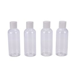 Wholesale- 100ml 4PCS Plastic Bottles For Travel Cosmetic Make-up Lotion Container With Carry Bag Make Up Bottle Women Beauty Tools