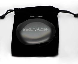 Personalized Custom Compact Mirror Engraved Pocket Mirror Matte Black Color + Velvet Bag M068C DHL FREE SHIPPING
